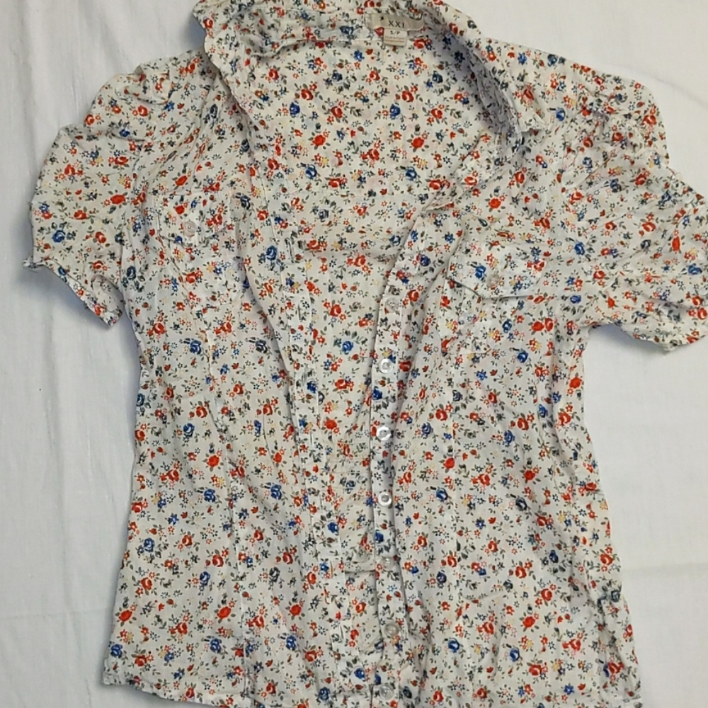 XXI Brand Floral Button-up